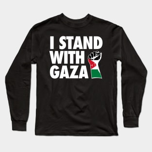 I stand with gaza - stand with palestine Long Sleeve T-Shirt